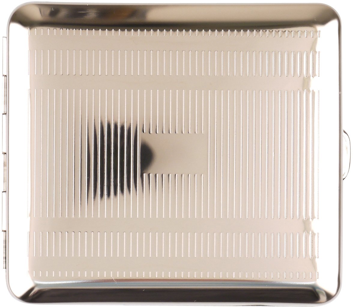 Classic Zigarilloetui 16er chrom Streifen (600302)