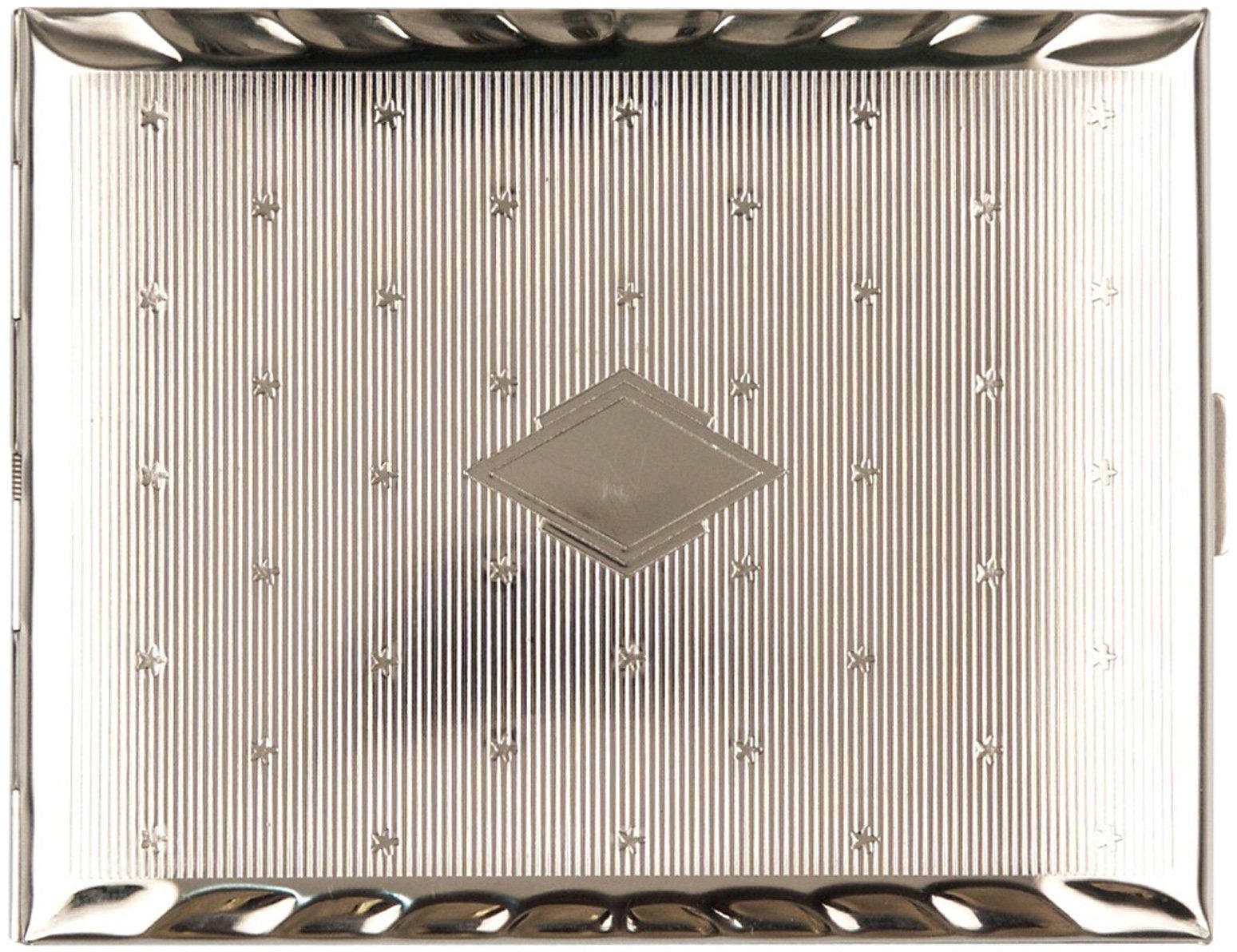 Classic Zigarilloetui 18er Sterne Raute Metall (610411)