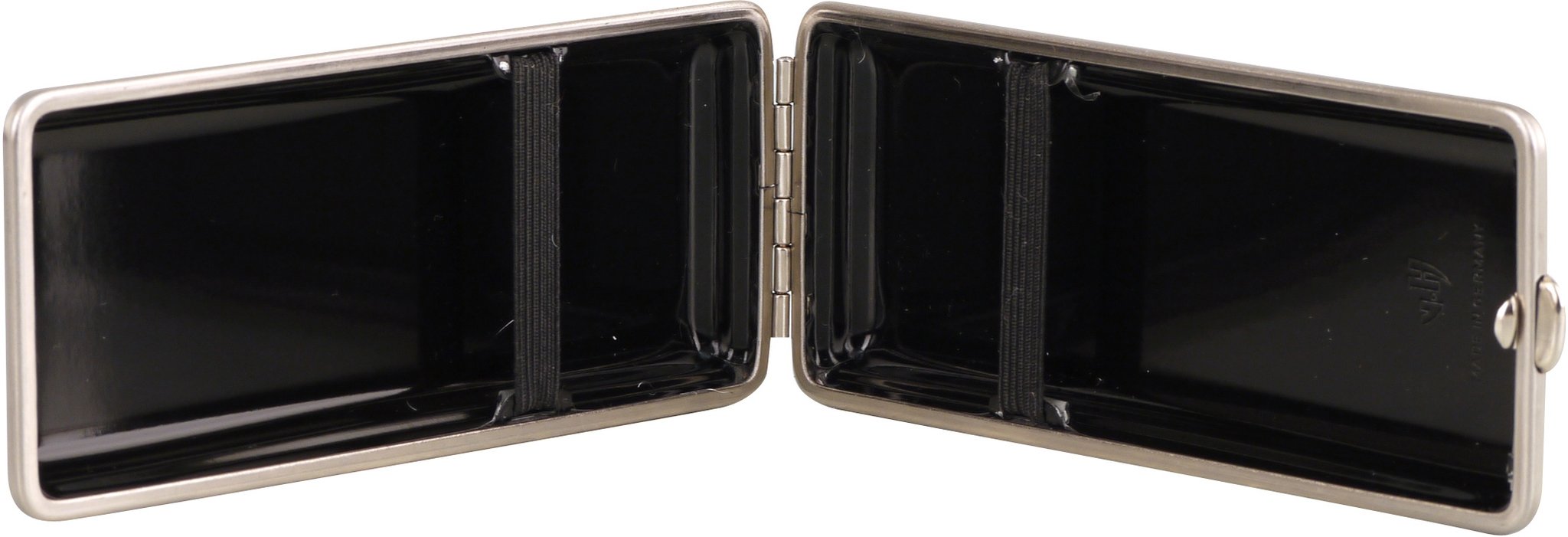 Classic Zigarilloetui 8er Mars Lederoptik Rahmen Nickel (612011) offen