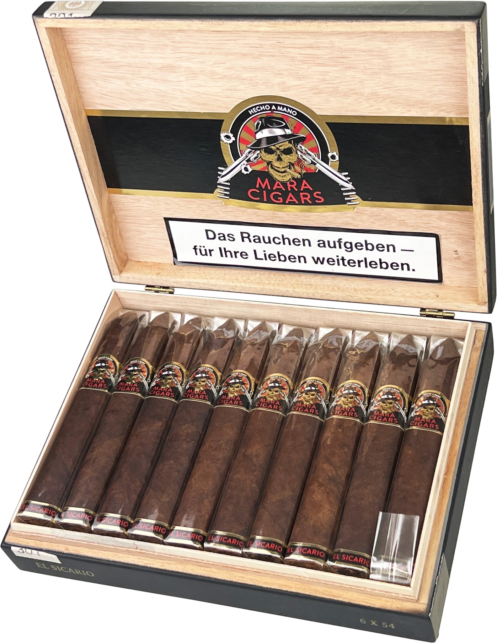 El Sicario Kiste offen