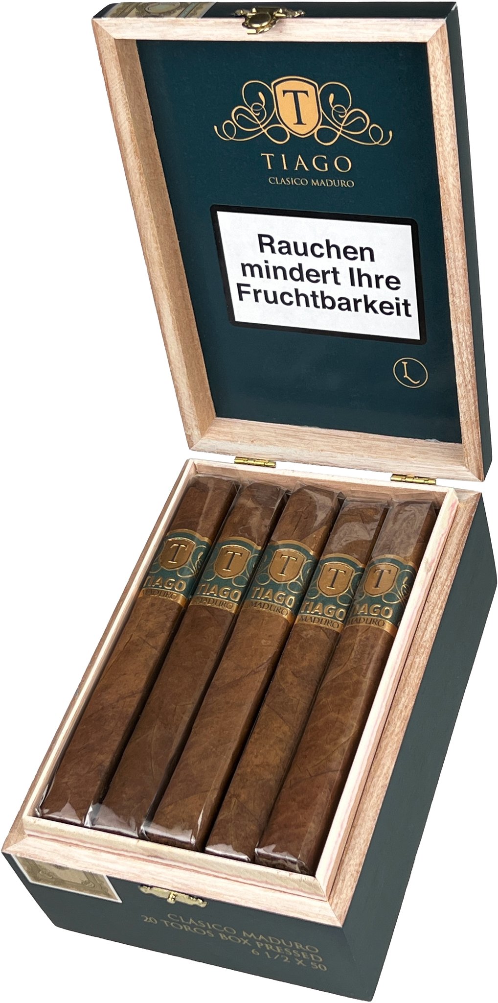 Clásico Maduro Toro boxpressed Kiste offen