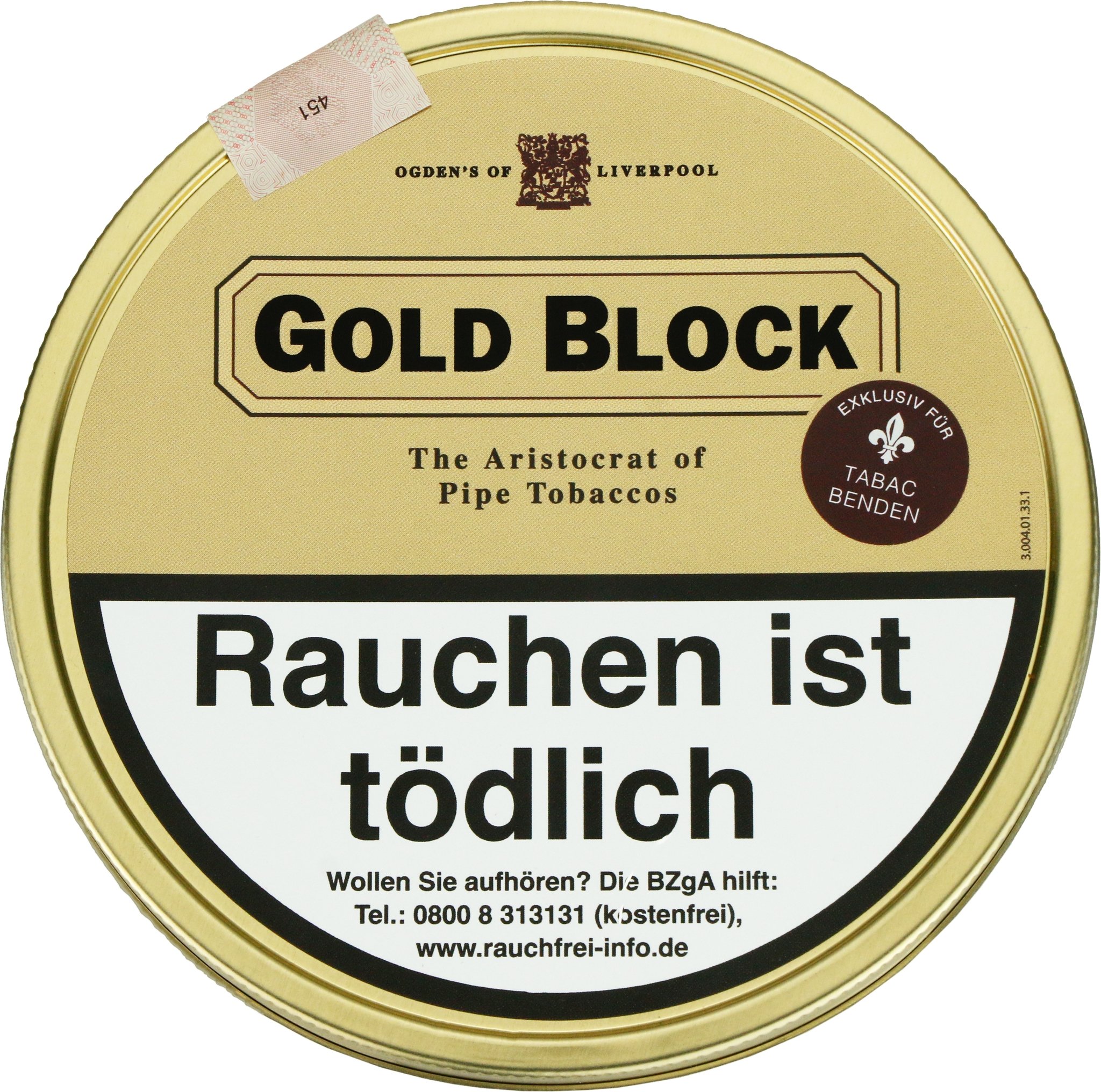 Gold Block Pfeifentabak 100 g Dose