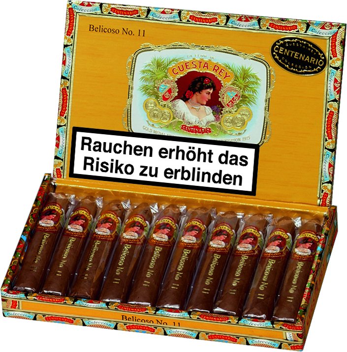 Cuesta Rey Centenario Colección Belicoso No. 11 Kiste offen