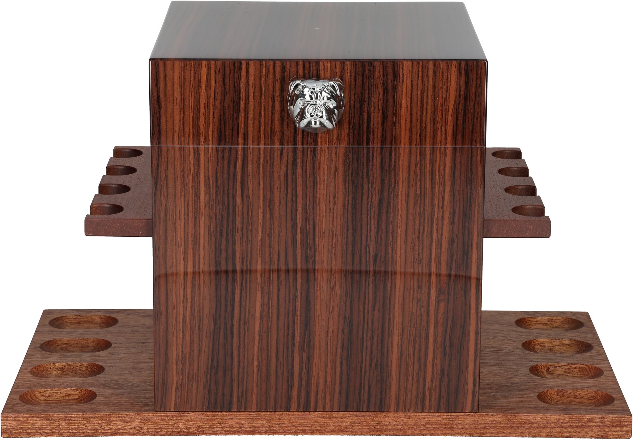 Bulldog Pipe Caddy Palisander frontal