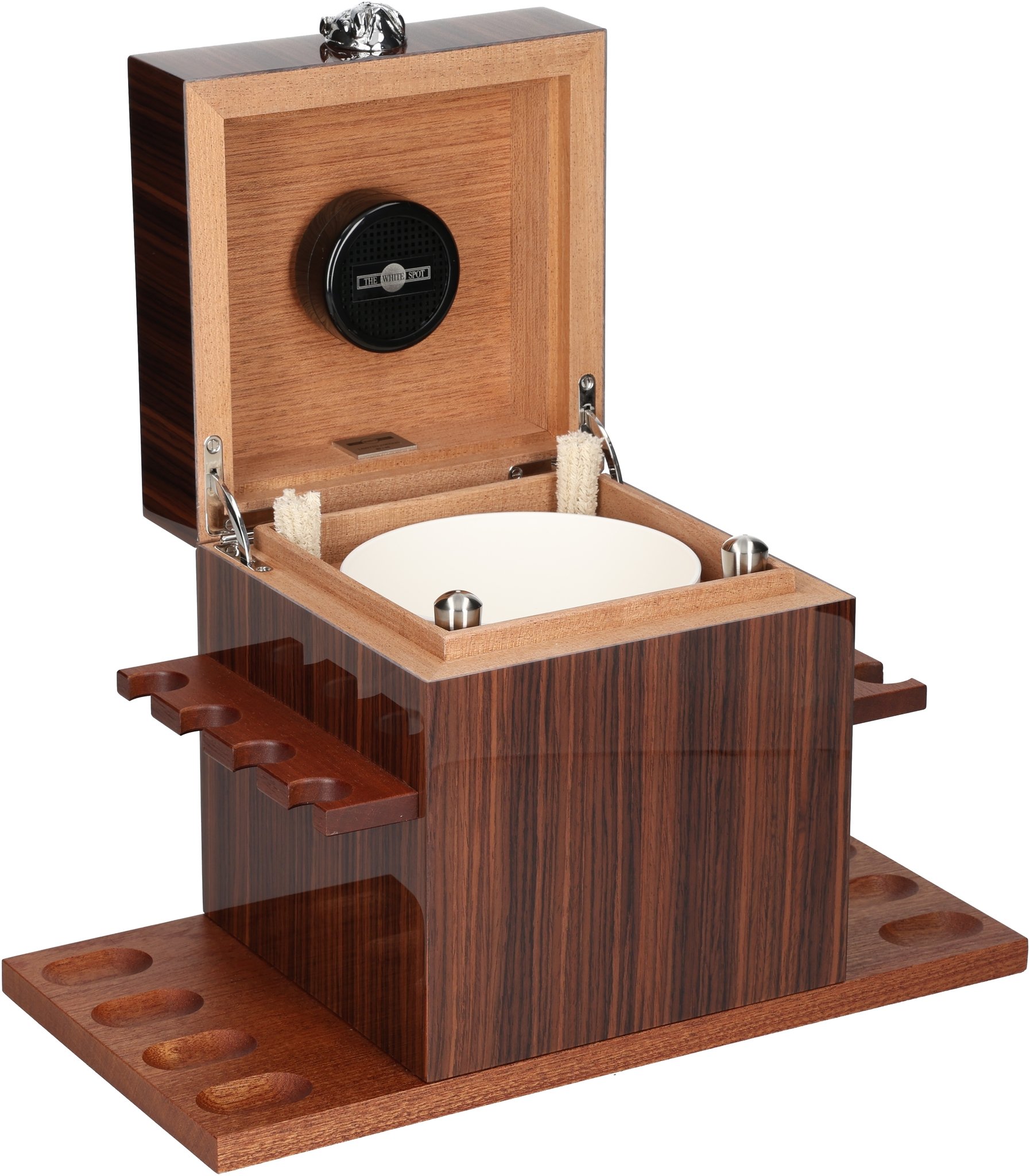 Bulldog Pipe Caddy Palisander offen