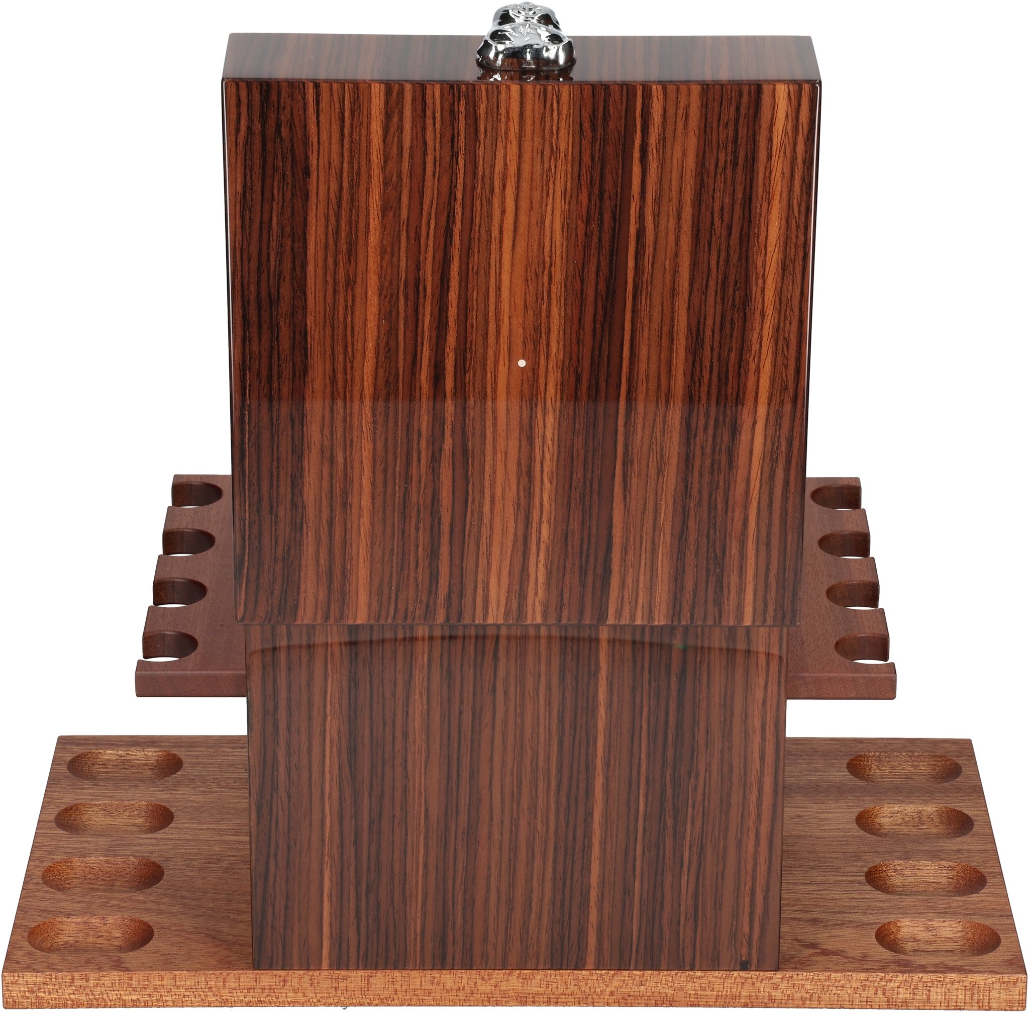 Bulldog Pipe Caddy Palisander offen Rückseite