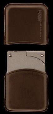 Porsche Design Leder Feuerzeug-Etuis braun für PD1