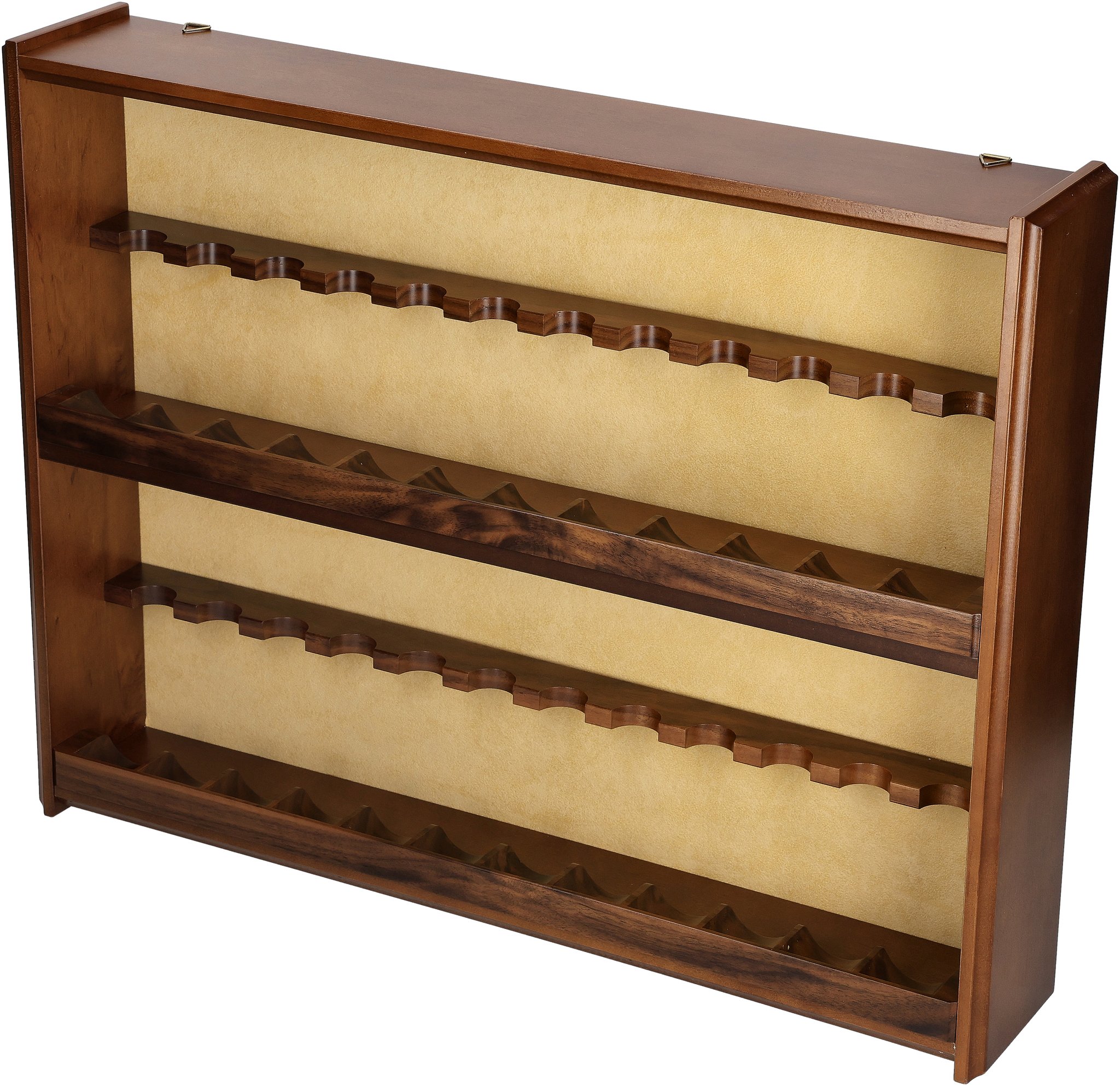 Lubinski Pfeifenschränke Pfeifenhalter (24er) aus Nussbaum (C4024)