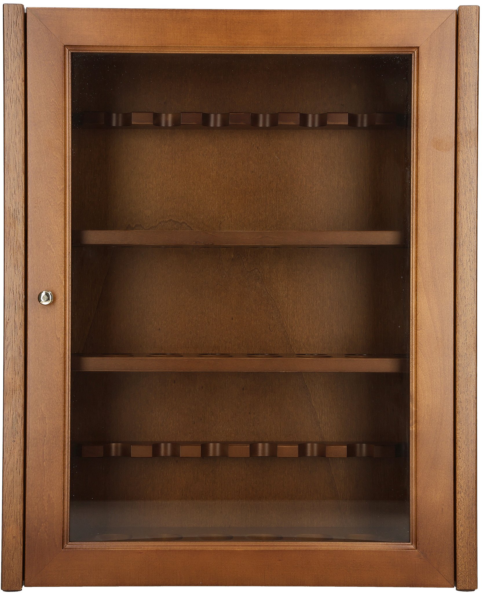 Lubinski Pfeifenschränke Vitrine (24er) aus Nussbaum (C5324)_01