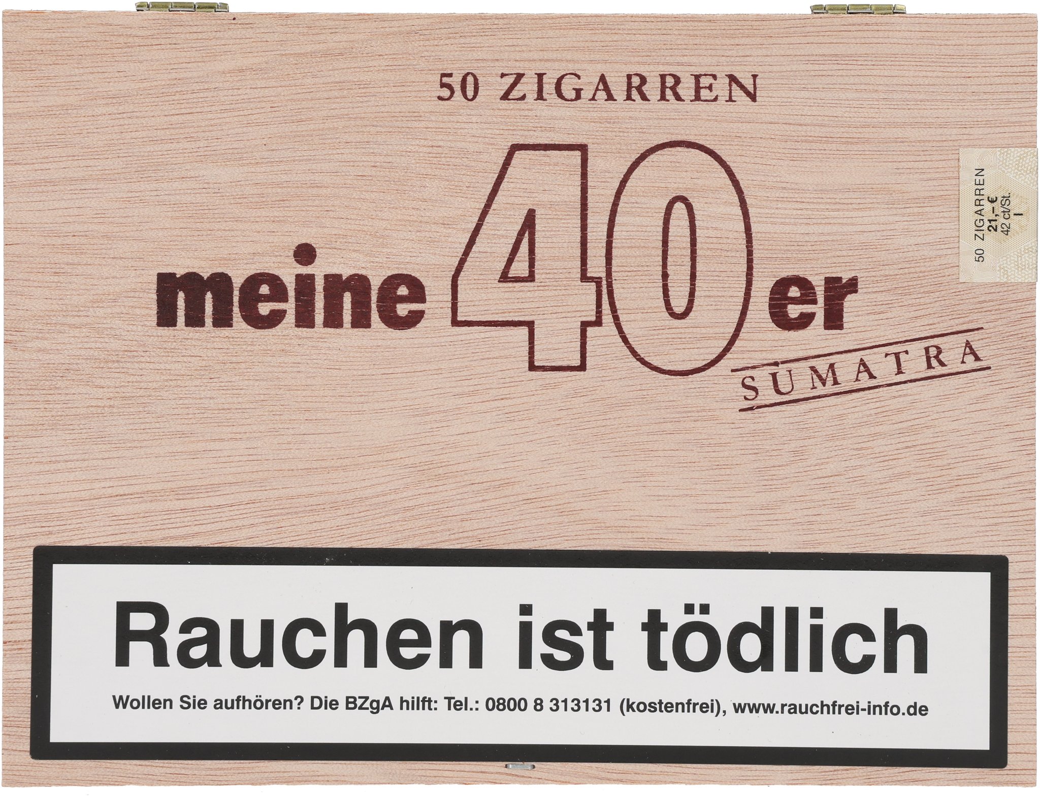 40er Sumatra box front