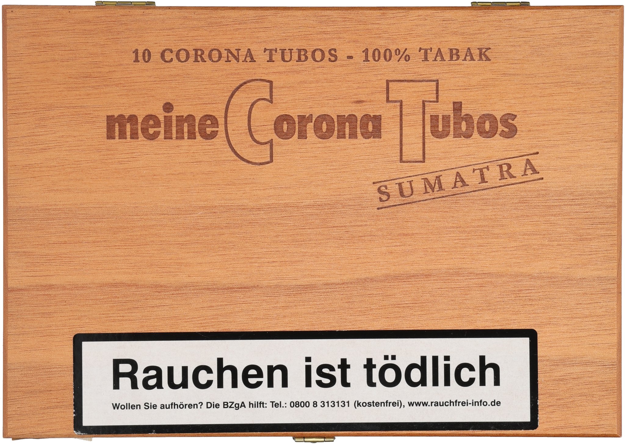 Corona Tubos Sumatra box front