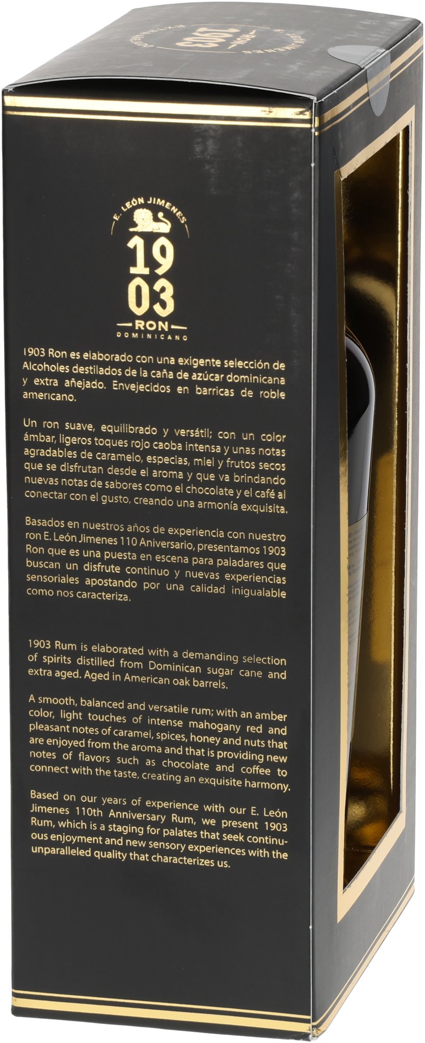 1903 Ron Dominicano Karton Seite