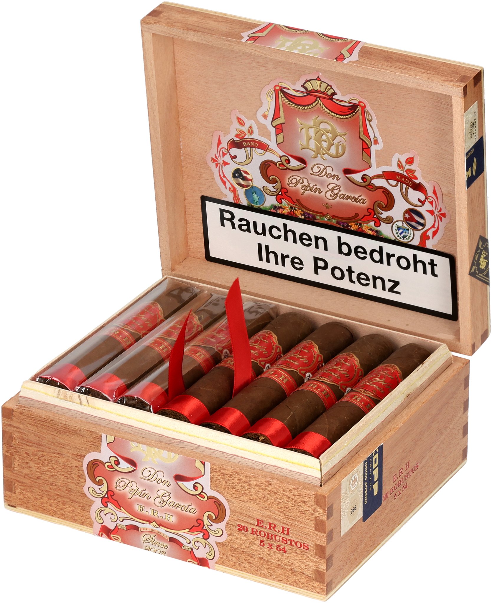 E.R.H Robusto Box open