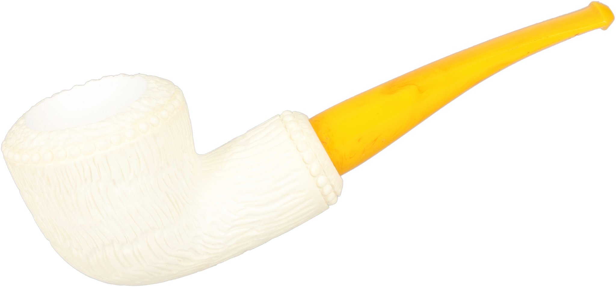 White Meerschaum Pfeife Dublin (90048333)_01