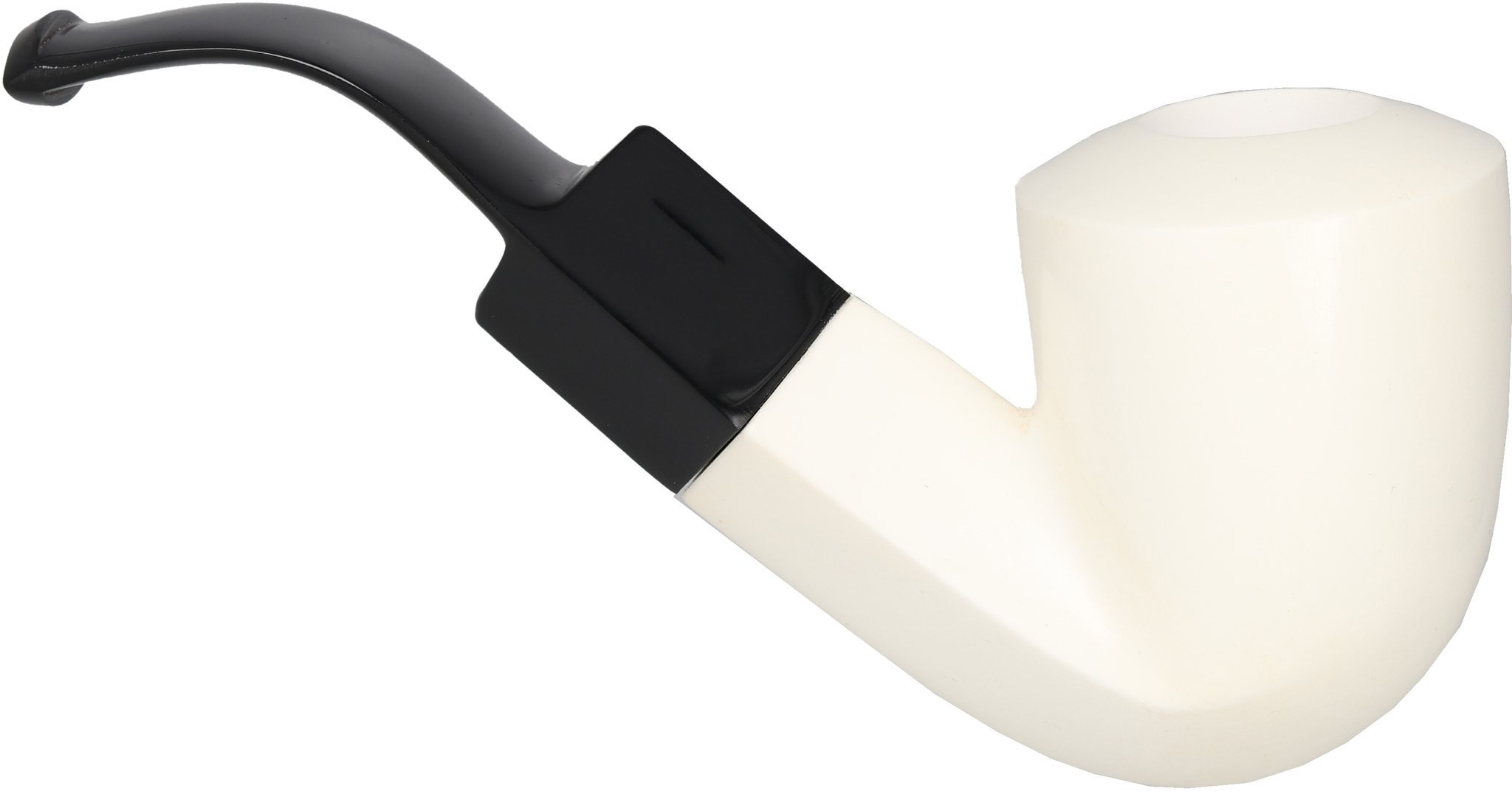 White Meerschaum Pfeife Calabash (90048336)_05