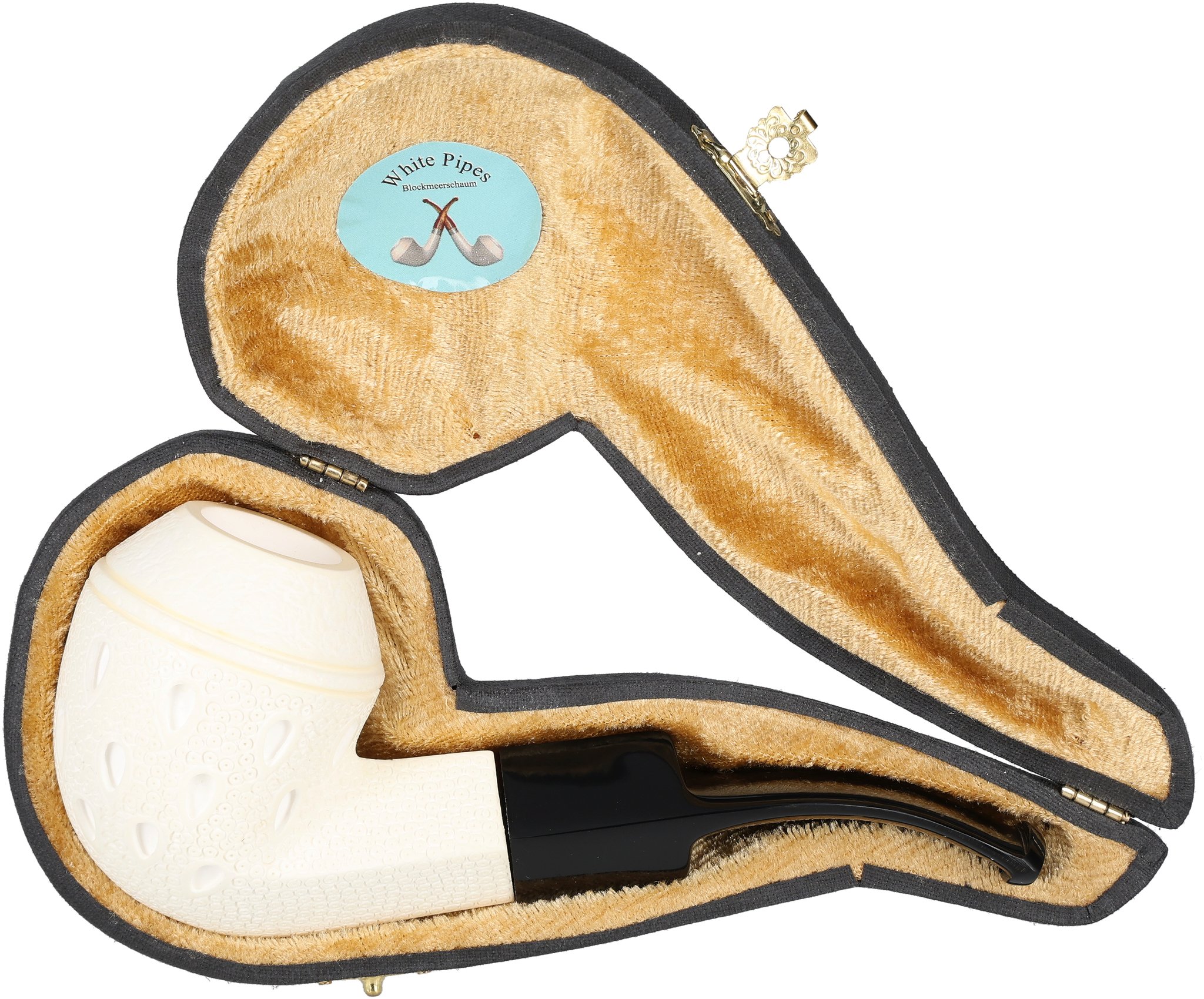 White Pipes Meerschaum Bent Bulldog (90048337)_07