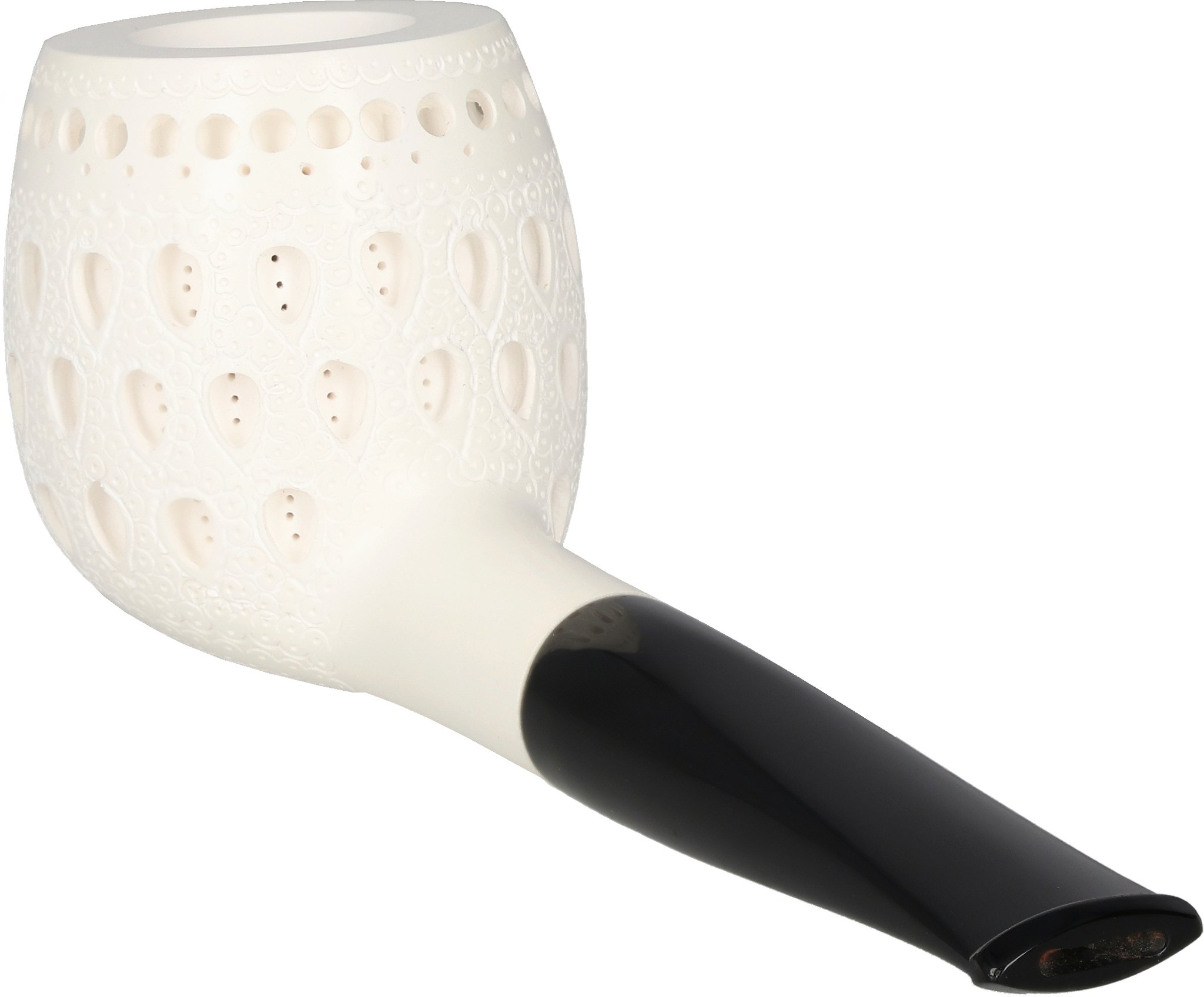 White Meerschaum Pfeife Apple (90048340)_02