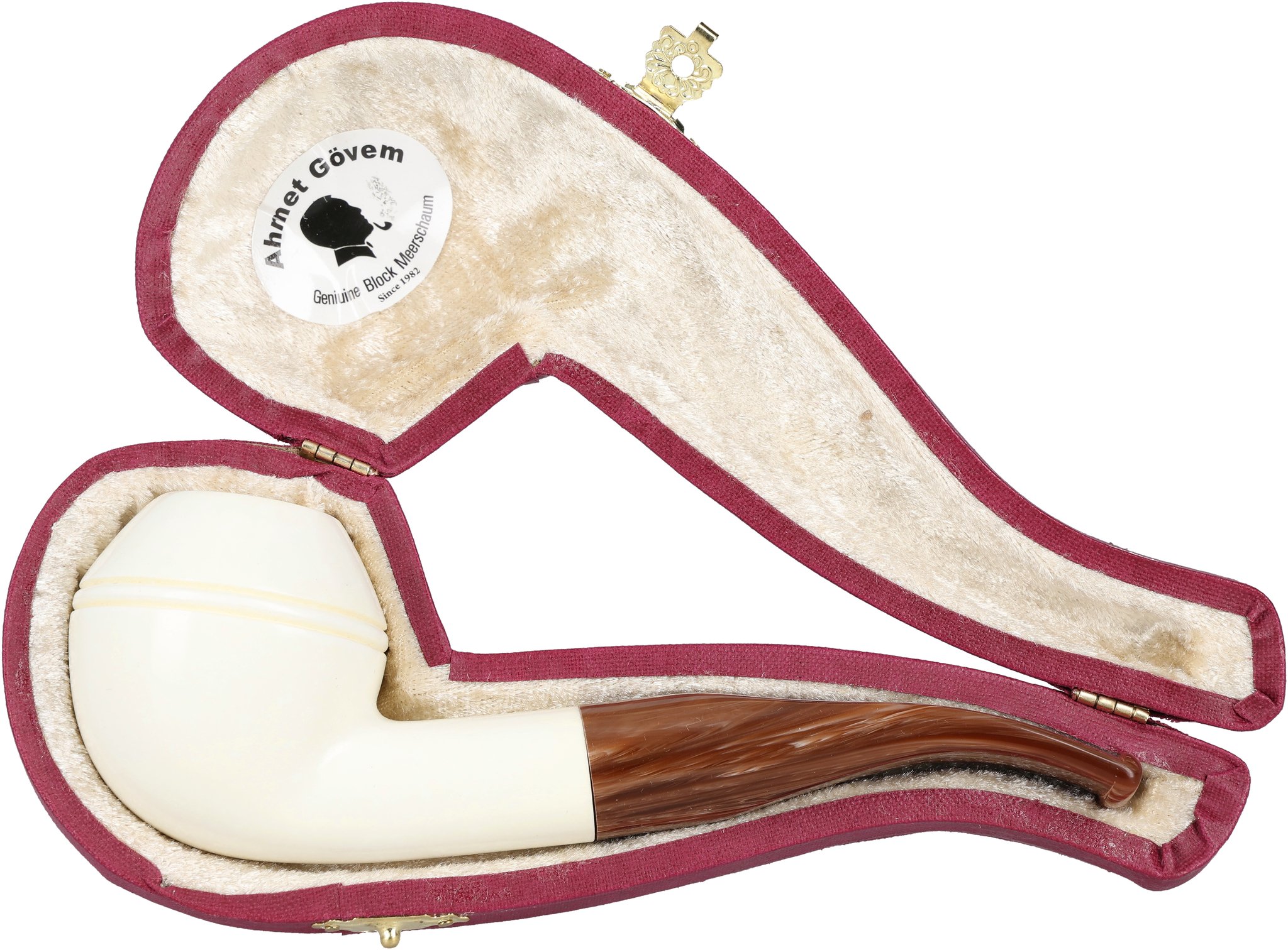 White Pipes Meerschaum Bent Bulldog (90048359)_07