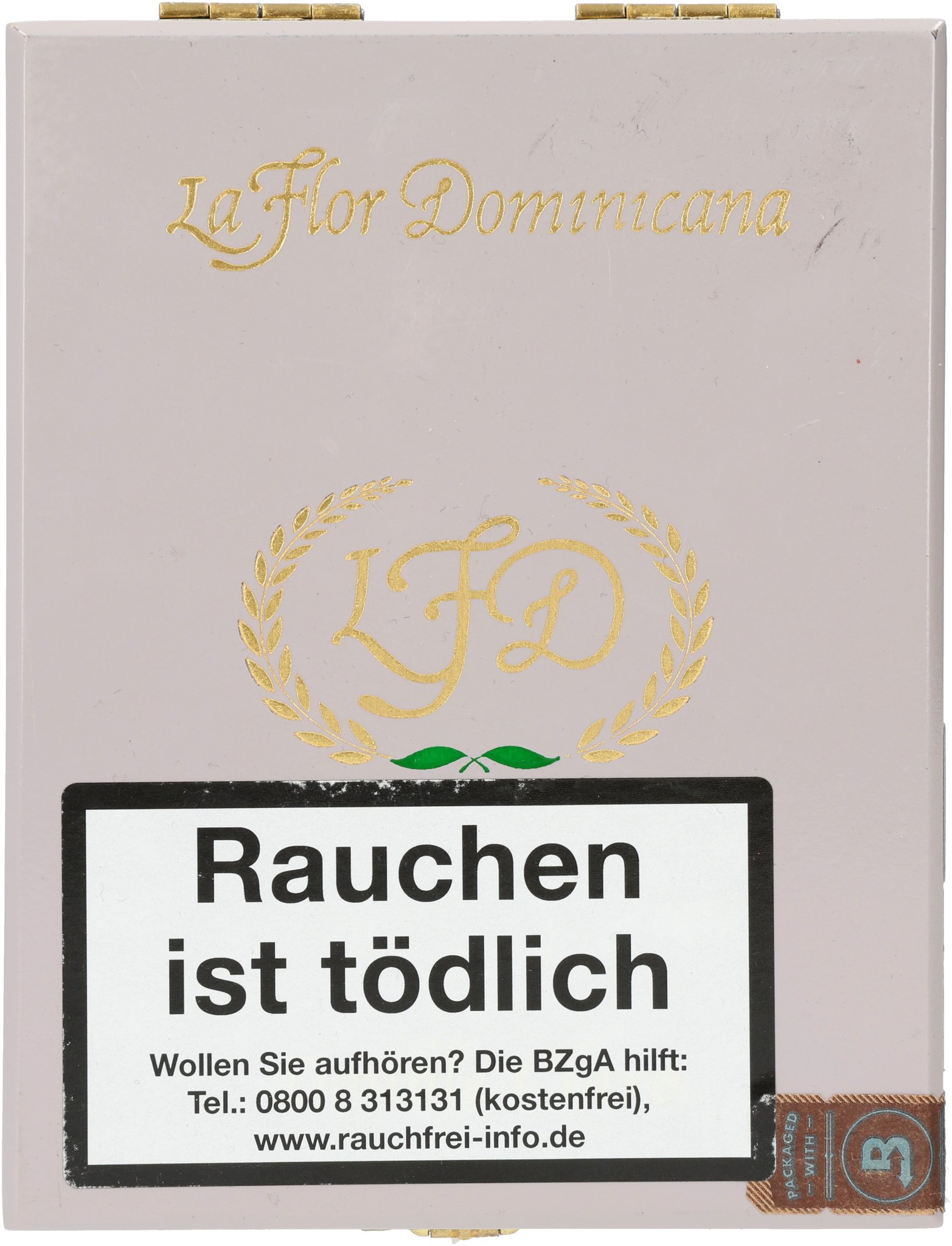 Double Claro No. 50 box front