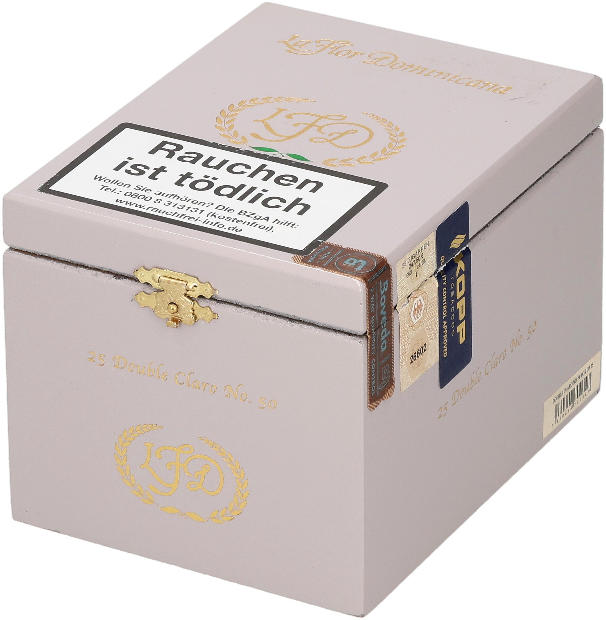 Double Claro No. 50 box