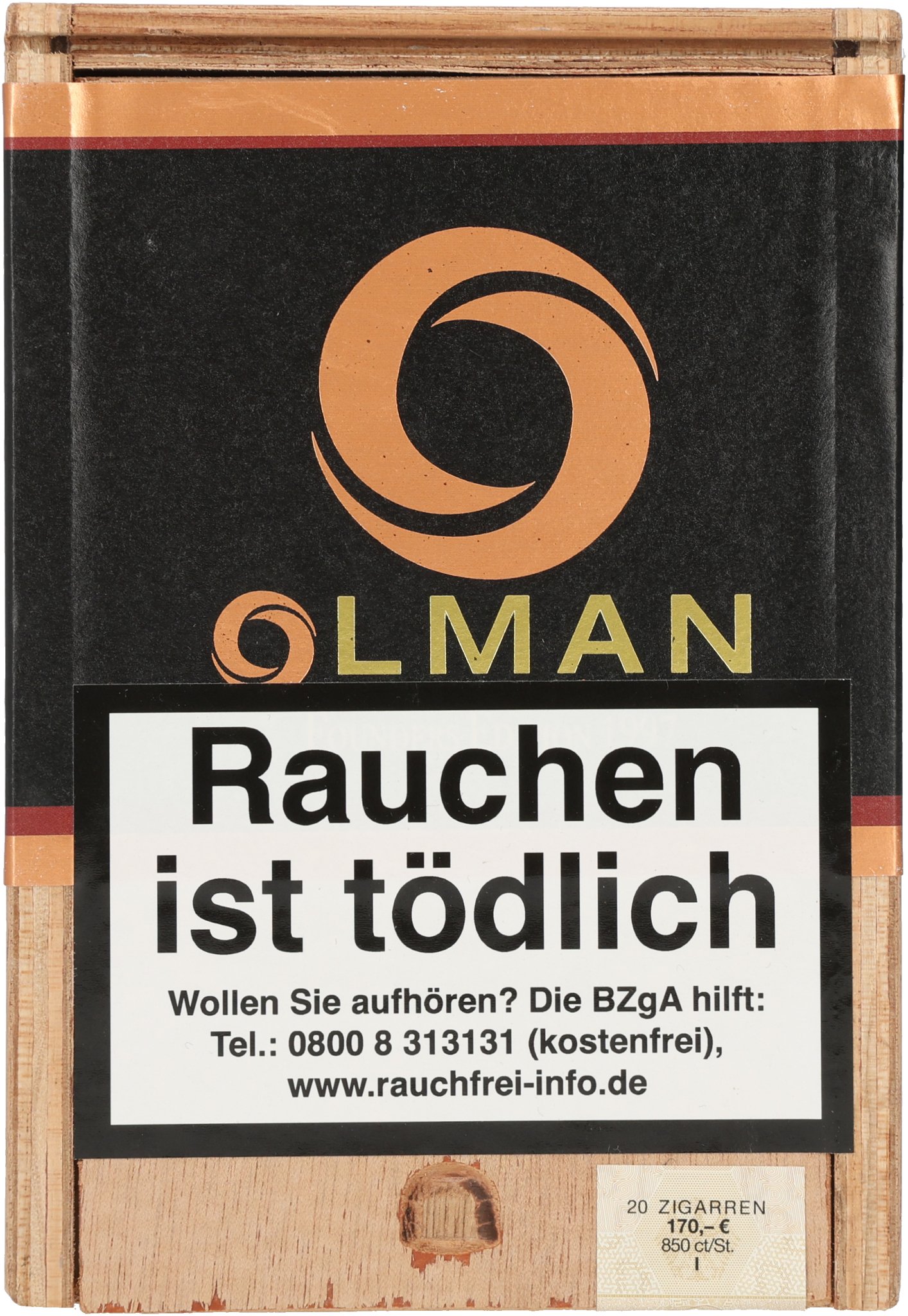 Corojo Corona box front