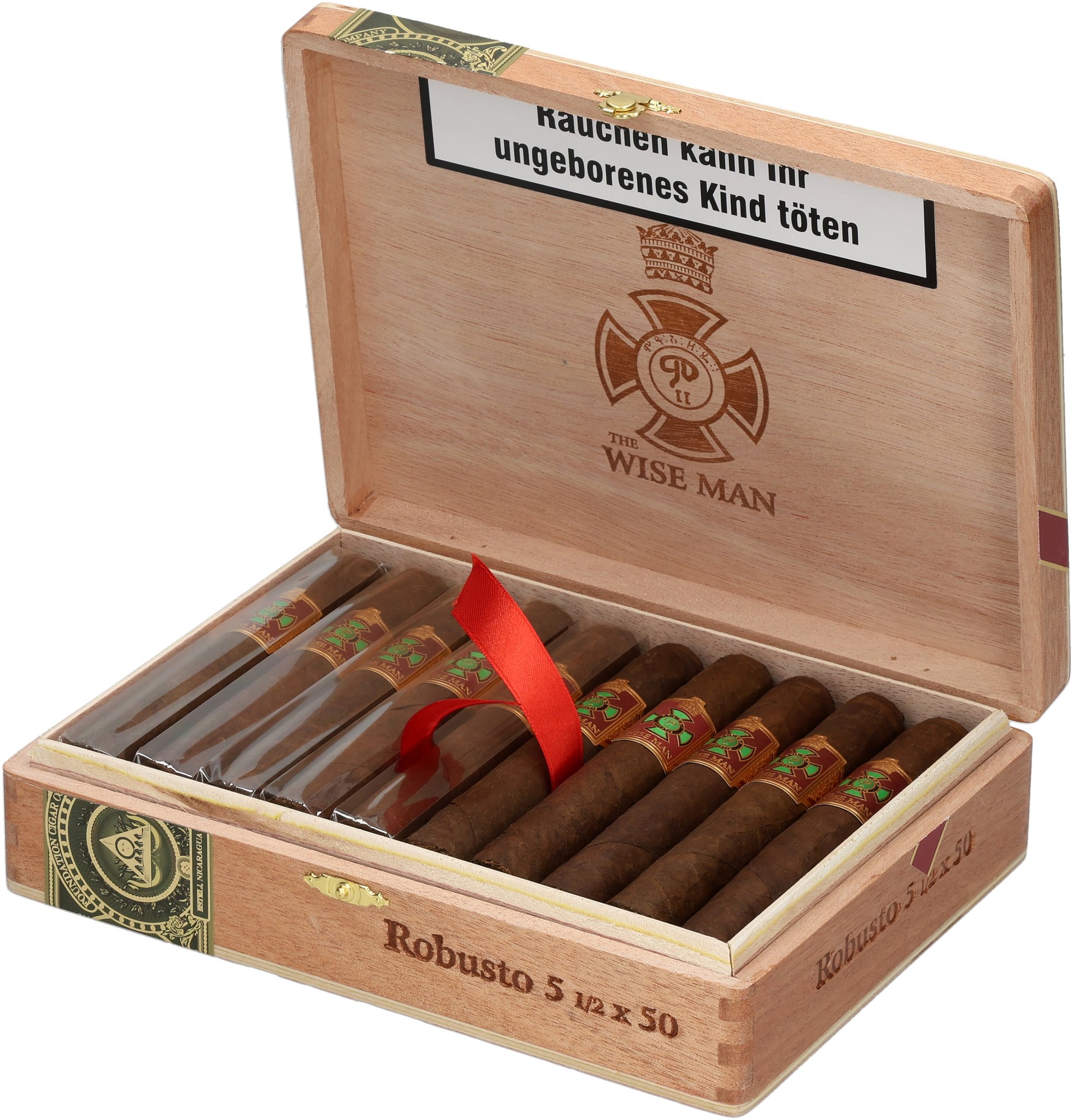 Wise Man Maduro Robusto box open