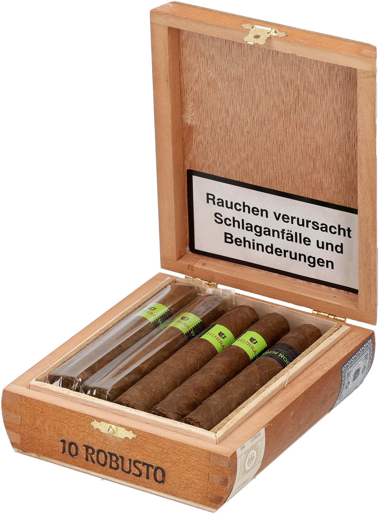 Robusto Maduro box open