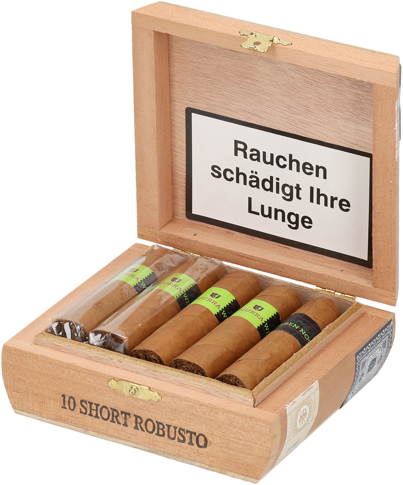 Short Robusto box open