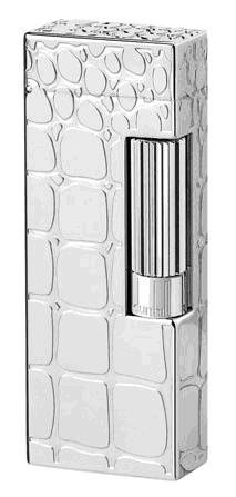 Dunhill Rollagas Alligator engraved Palladium RLC1329