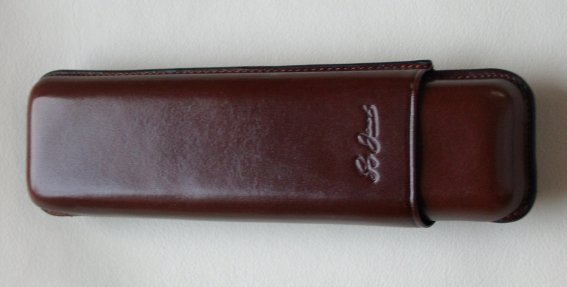 Guy Janot Cigarrenetui Domingo Braun  2er Churchill-Etui 8071