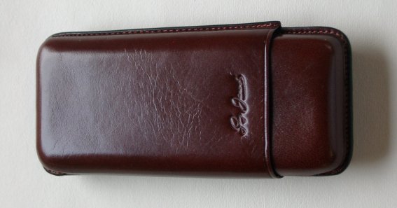 Guy Janot Cigarrenetui Domingo Braun  3er Robusto-Etui 8076