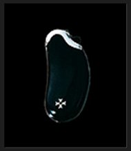 Sillems BiC Feuerzeughülle Mini BiC Bohne Sterling Silber Schwarz (1349S)