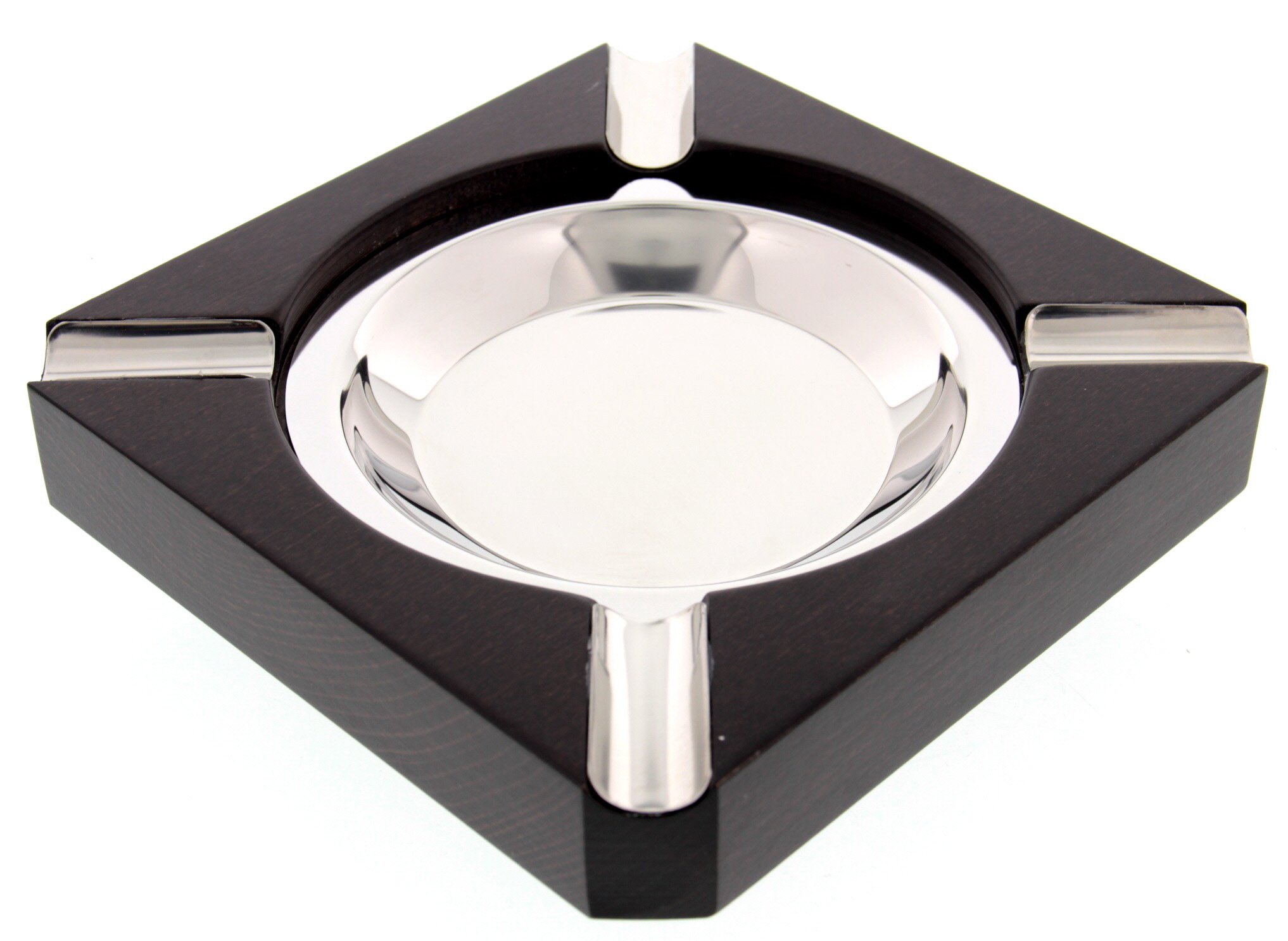 Guy Janot Ascher Holz 4er Ascher eckig braun (7307)