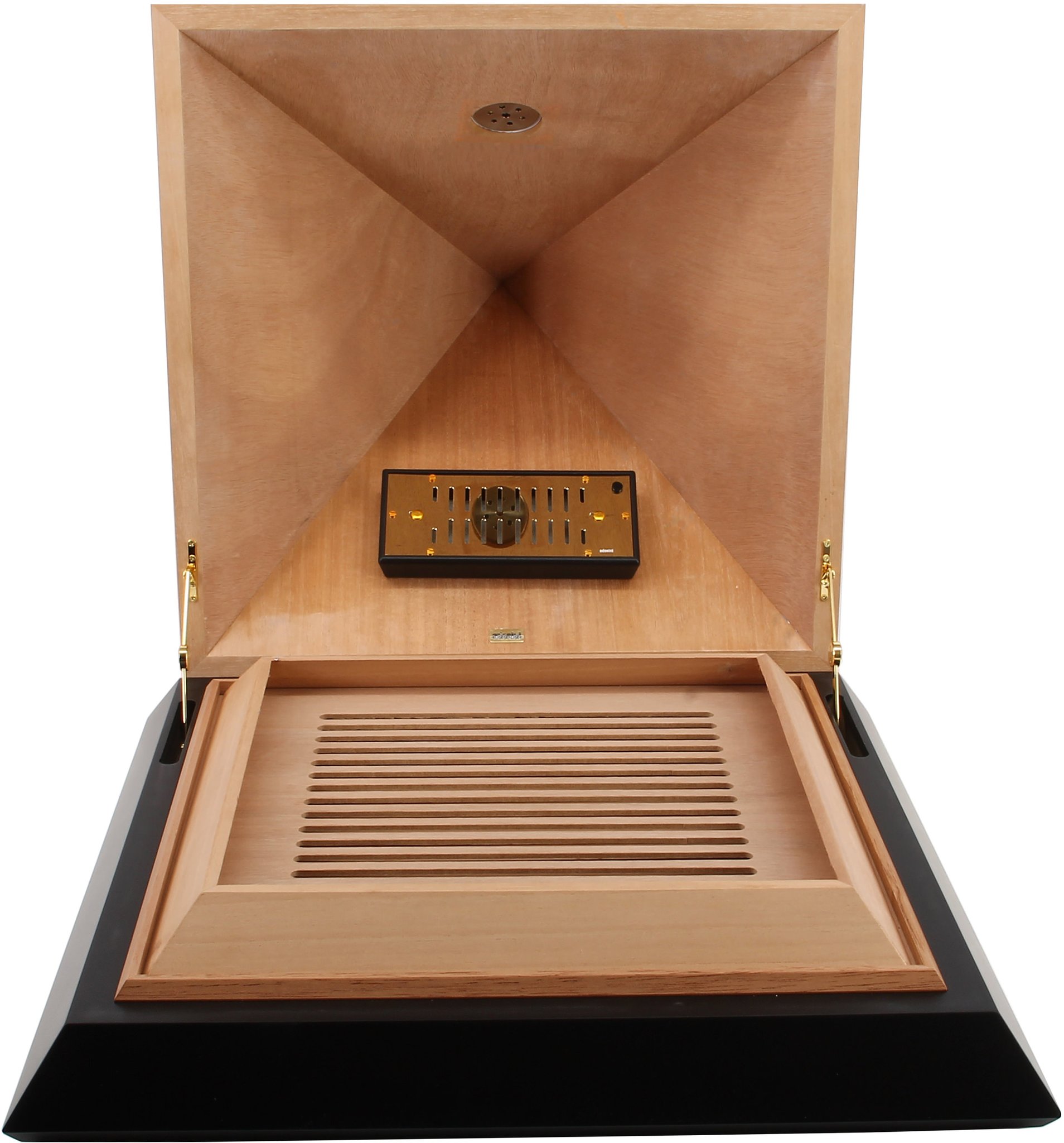 Adorini Pyramid de Luxe Deluxe L Cedro Schwarz bi-color (14345) offen