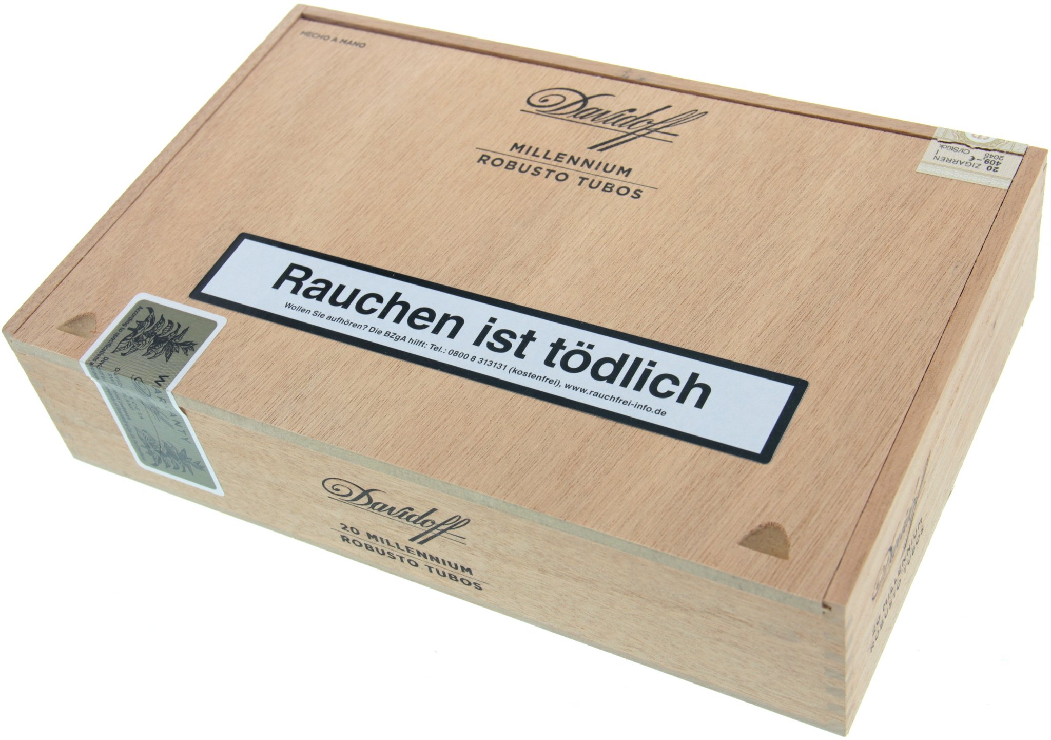 Davidoff Millennium Blend Robustos Tubos Kiste