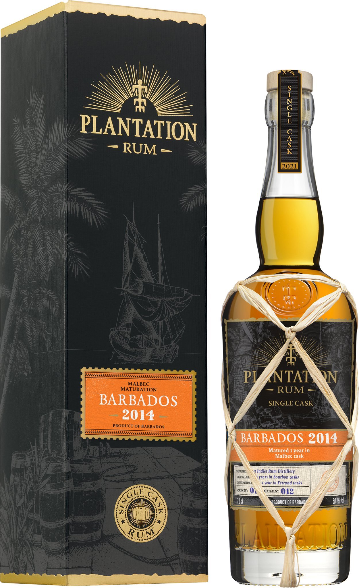 Plantation Rum Single Cask Collection Barbados 2014 (0,7 l / 49,9 % vol.)