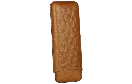 Martin Wess Premium Lederetui - Strauß Braun 3er Churchill Strauß (595)