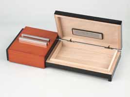 Classic Mini Humidor Schwarz/Cherry (560011)