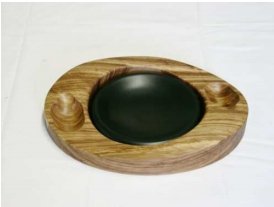 Classic Pfeifenaccessories Zebrano 2er Pfeifenascher Modell 7657 - schwarz-matt 