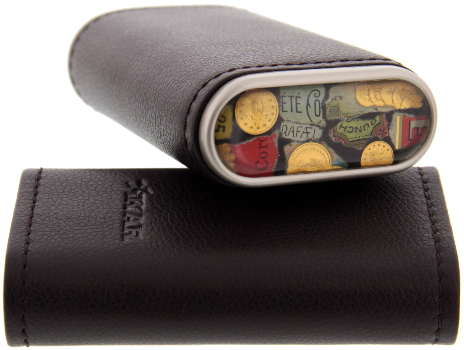Xikar Zigarrenetui für 3 Zigarren Havana Collection braun Detailbild