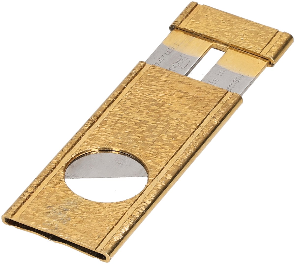 Edelstahl vergoldet offen