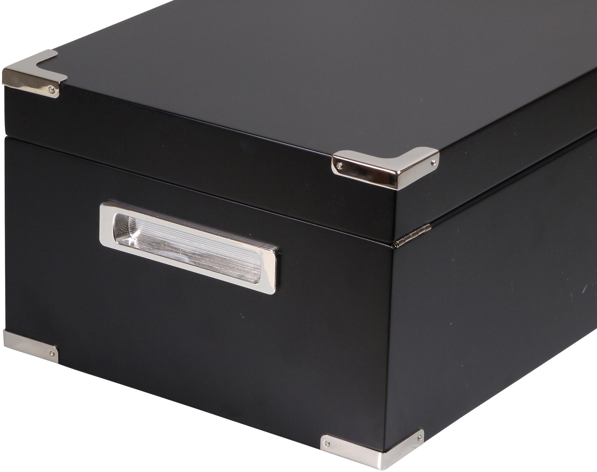 Classic Humidor schwarz matt (563161) Griffe Detailbild