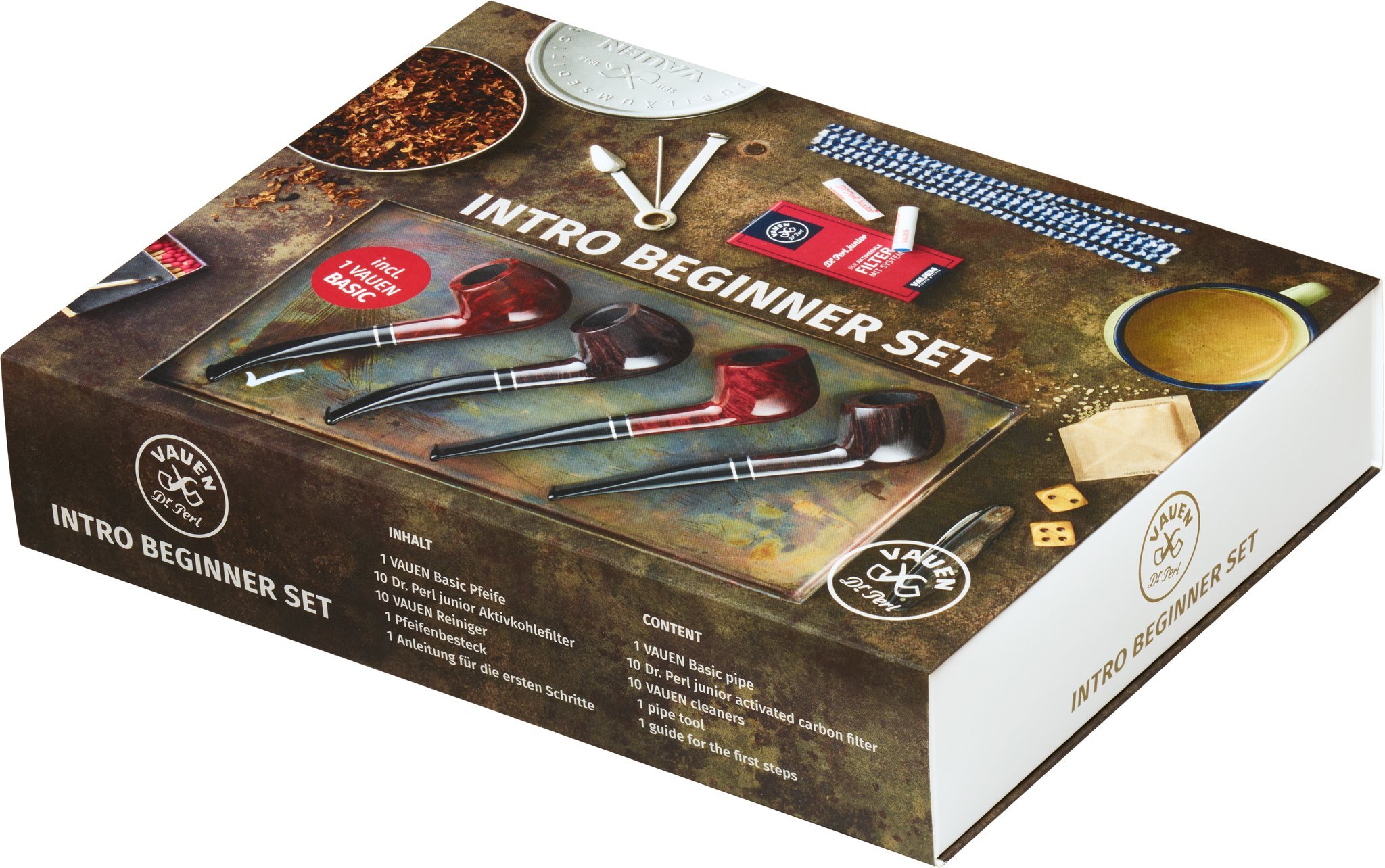 Vauen Beginnerset INTRO INTRO #2 – Braun, gerade neu 2021 Verpackung