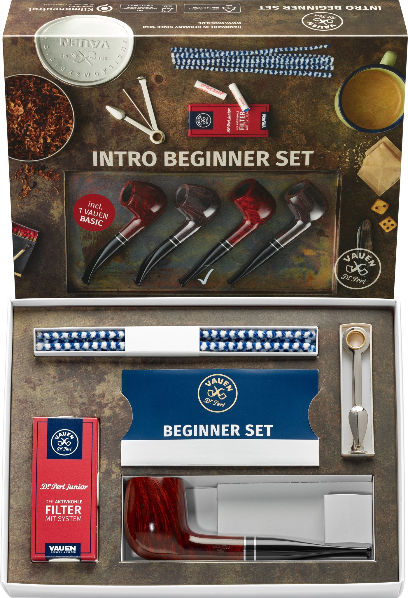 Vauen Beginnerset INTRO INTRO #2 – Braun, gerade neu 2021