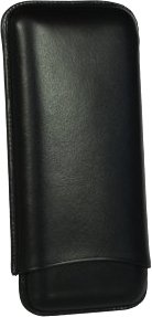 Martin Wess Premium Lederetui - Vachetta Black 3er Corona Vachetta - Groß (593)