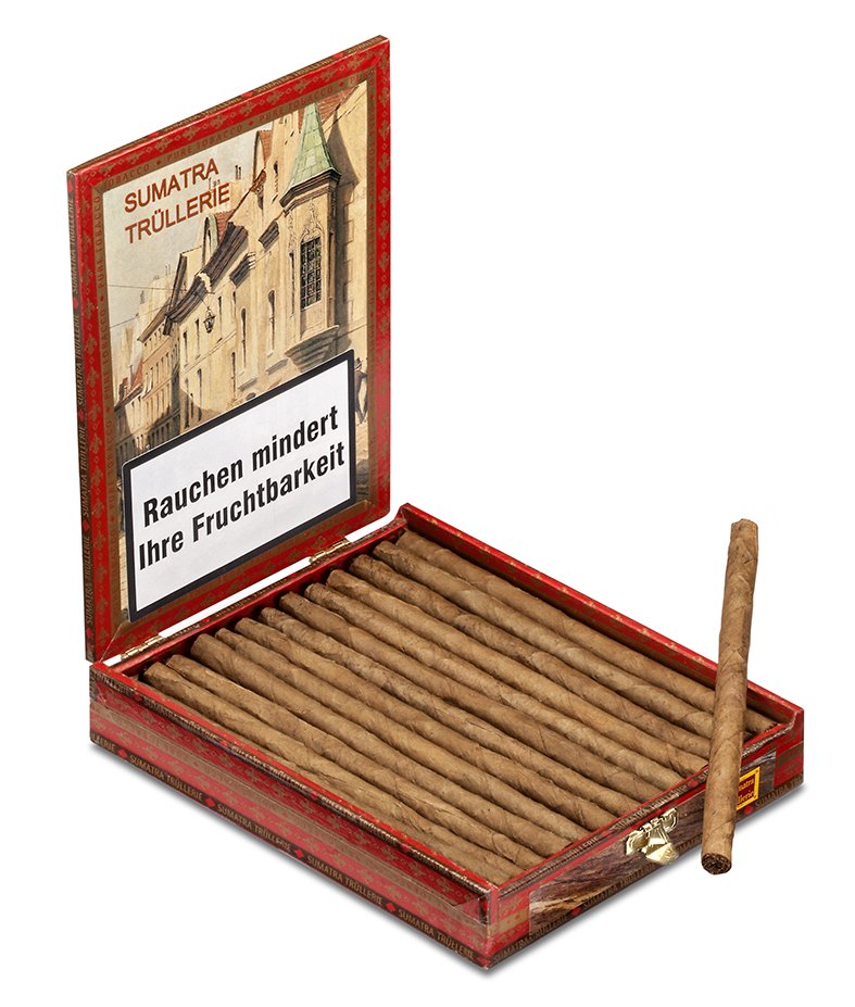 Sumatra Trüllerie Eldorado Kiste offen