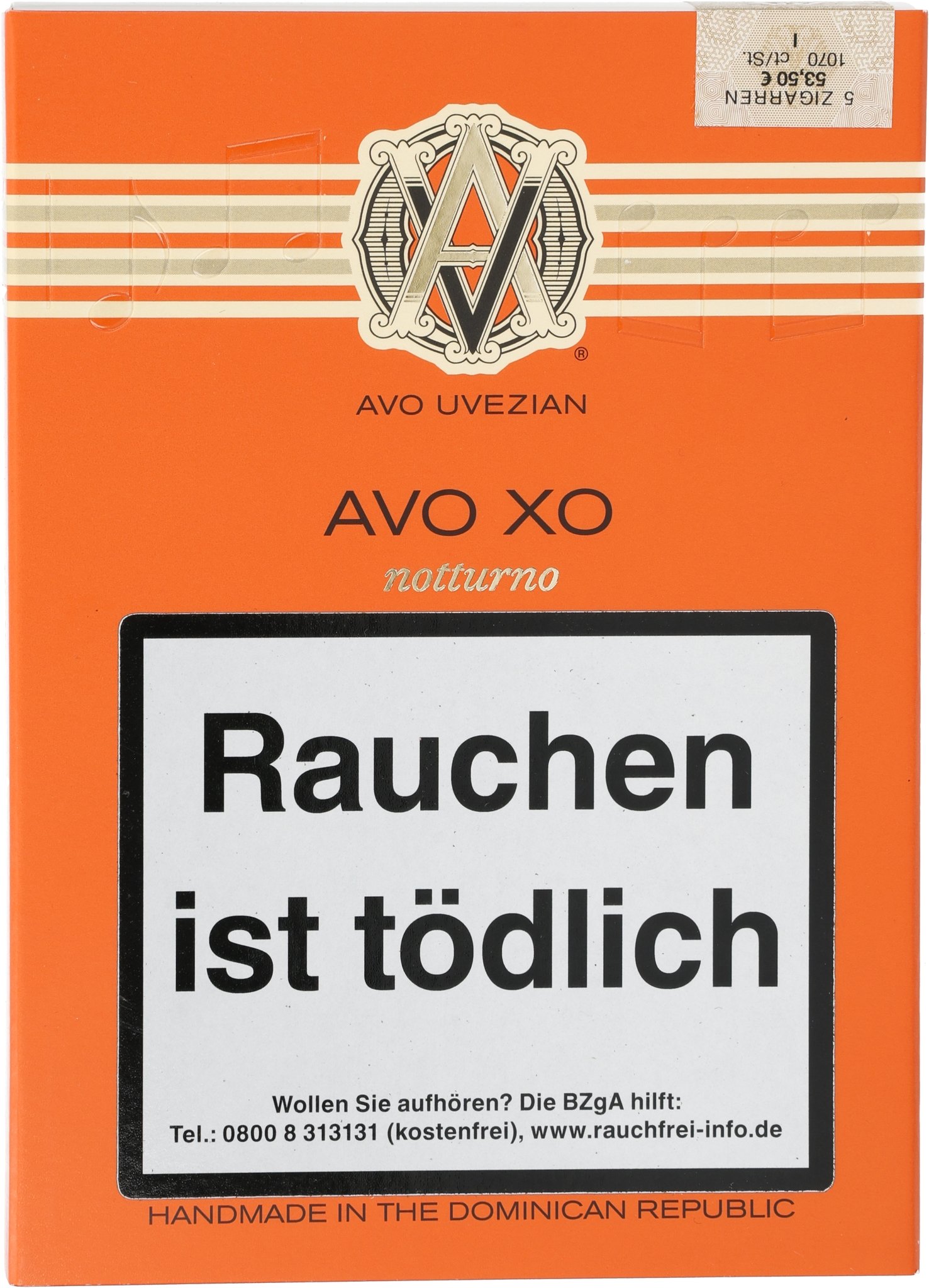 XO Notturno Schachtel frontal