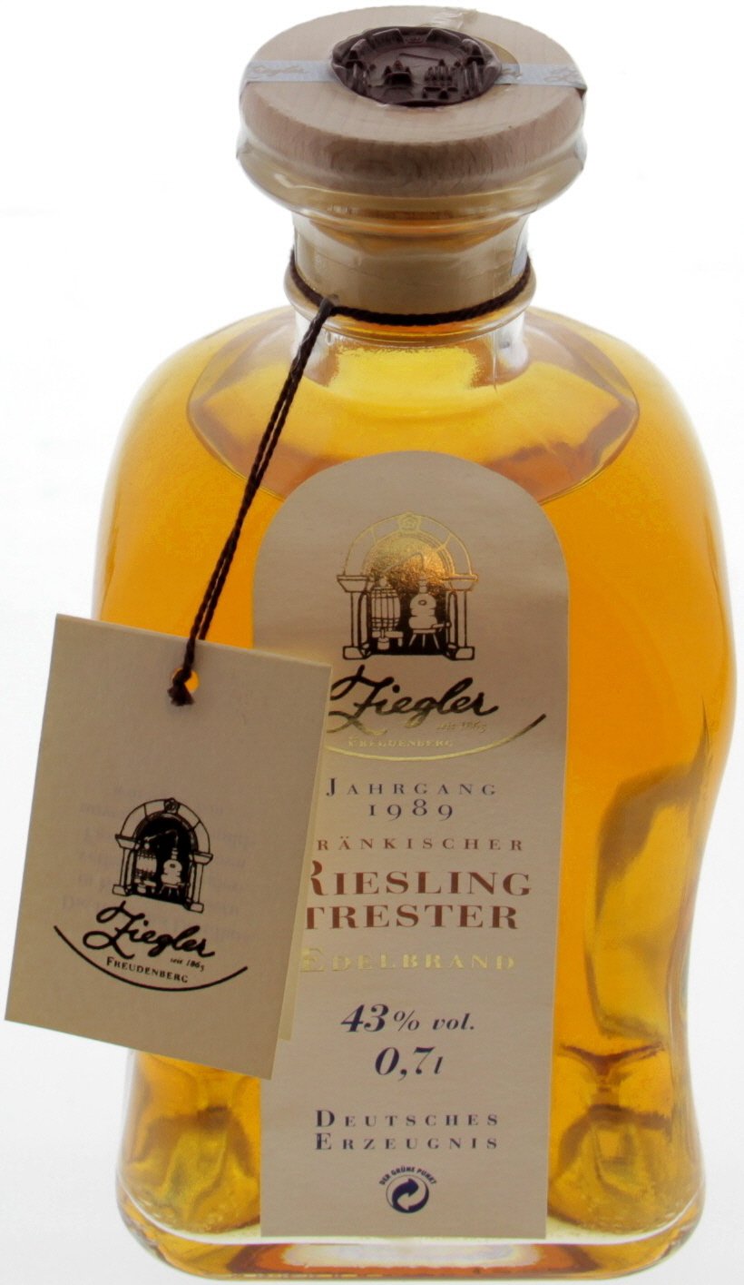 Ziegler Obstbrand Fränkischer Riesling Trester 0,7l