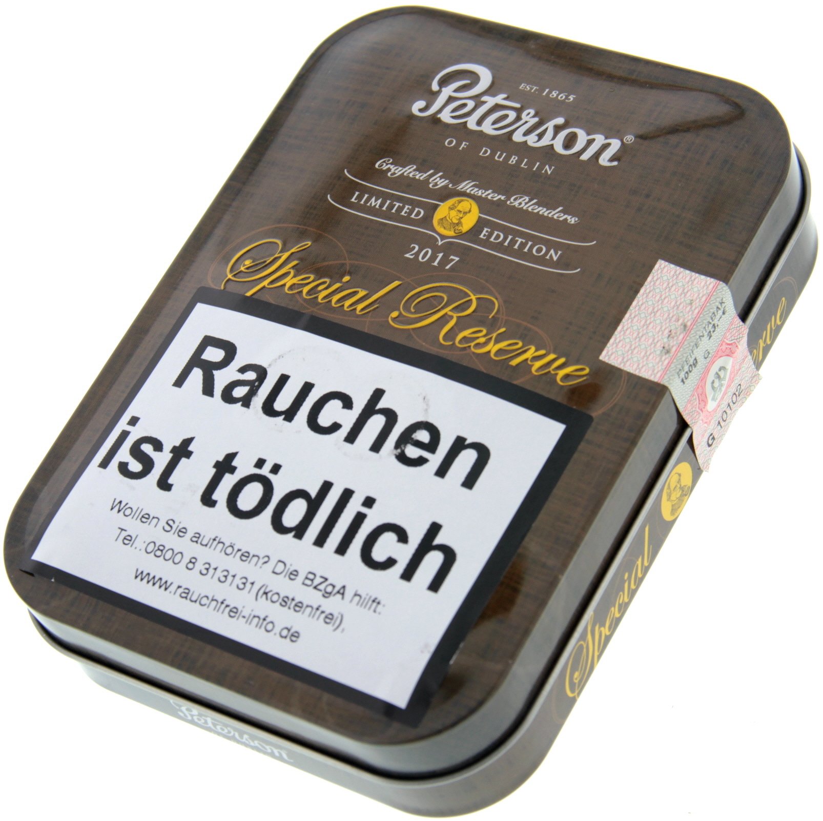 Peterson Limited Editions Special Reserve 2017 100g Schmuckdose