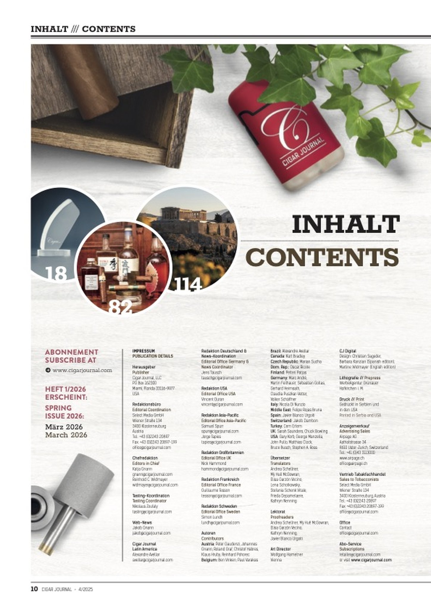 Ausgabe 2025/4 Inhalt 1